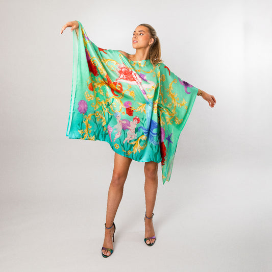 Sofia the Selkie 100% Silk Kaftan (short)
