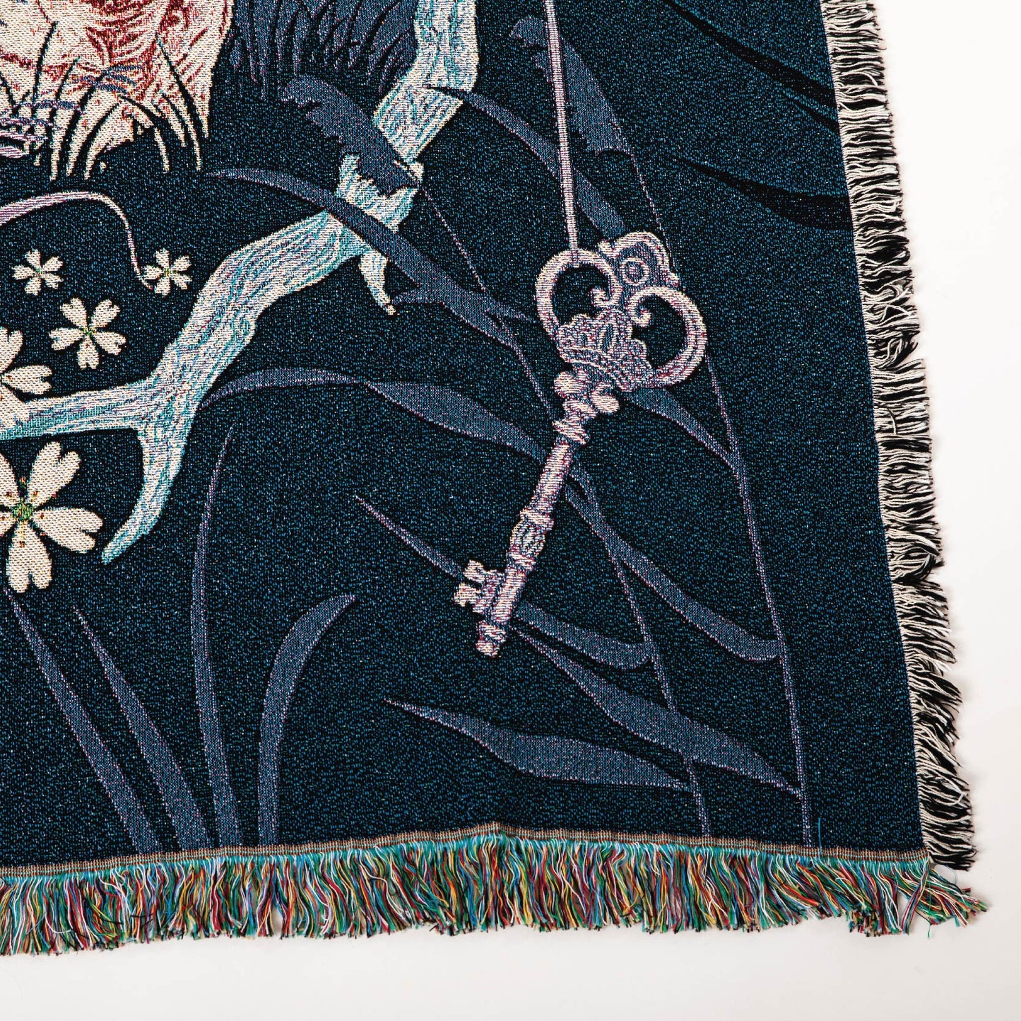 Fallow & Fawn Woven Blanket in Moonlight