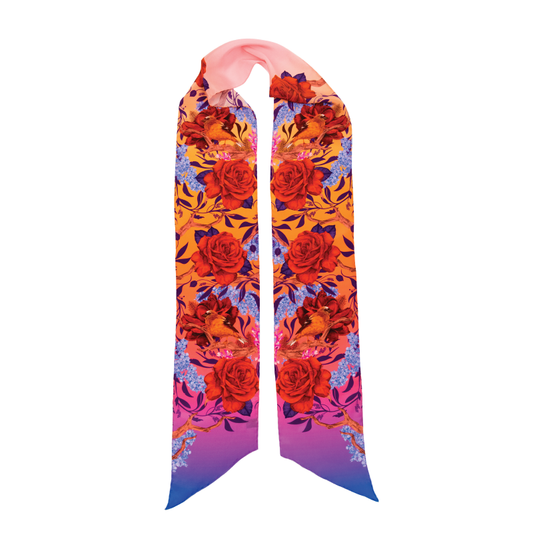 Majestic Sunset Josephine Silk Scarf
