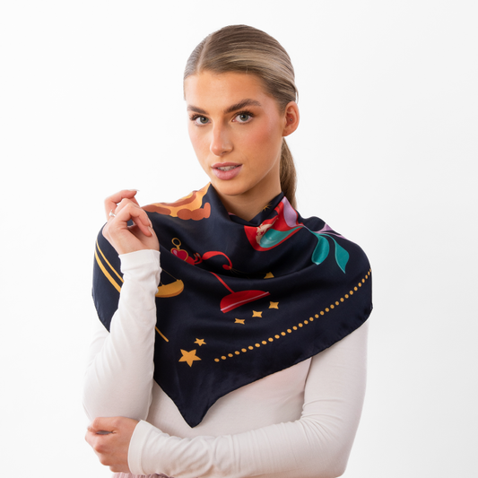 Zodiac Silk Scarf