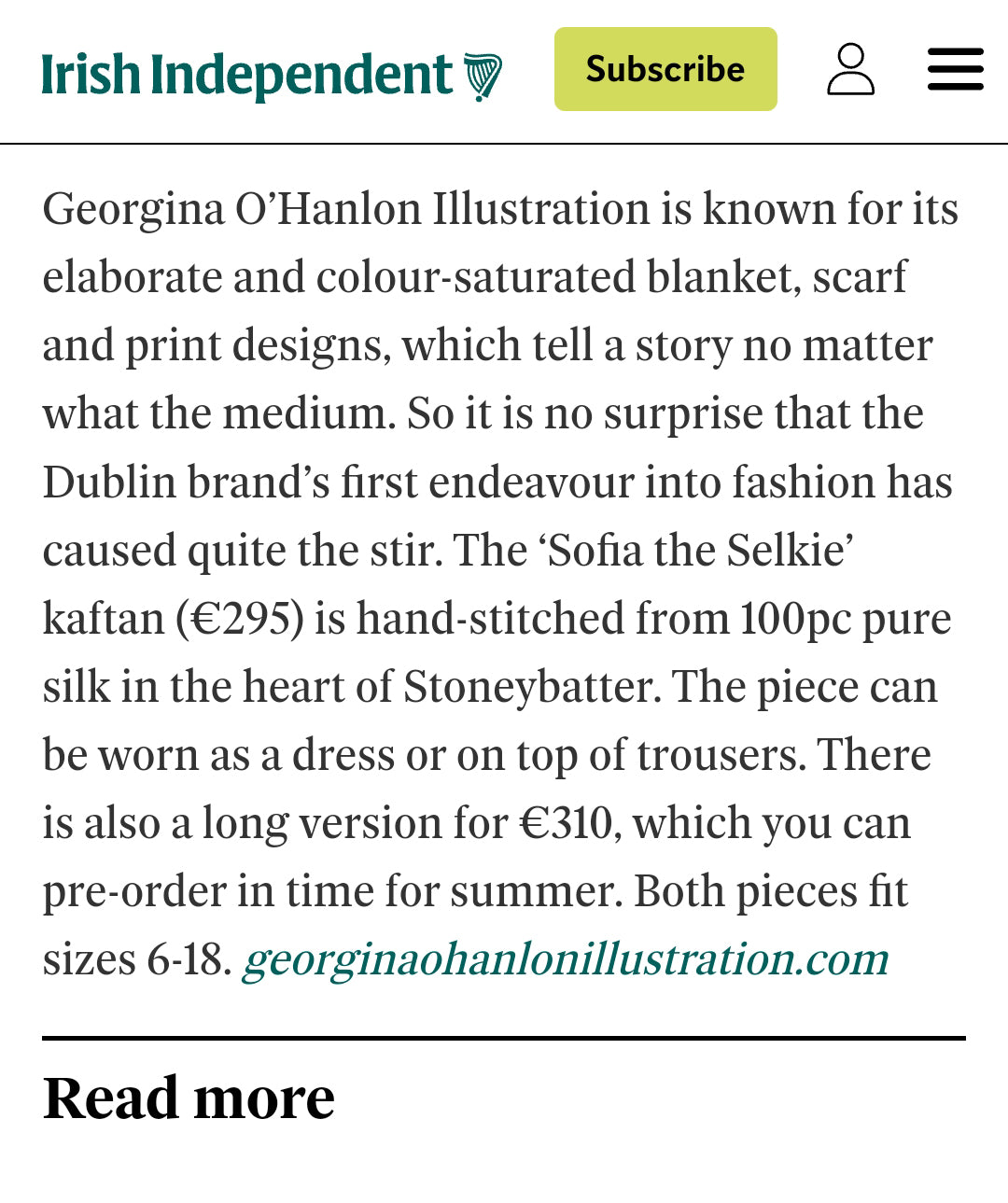 Sofia the Selkie 100% Silk Kaftan (short)