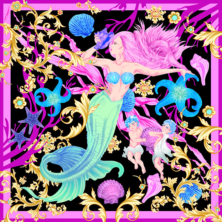 Sofia the Selkie silk scarf