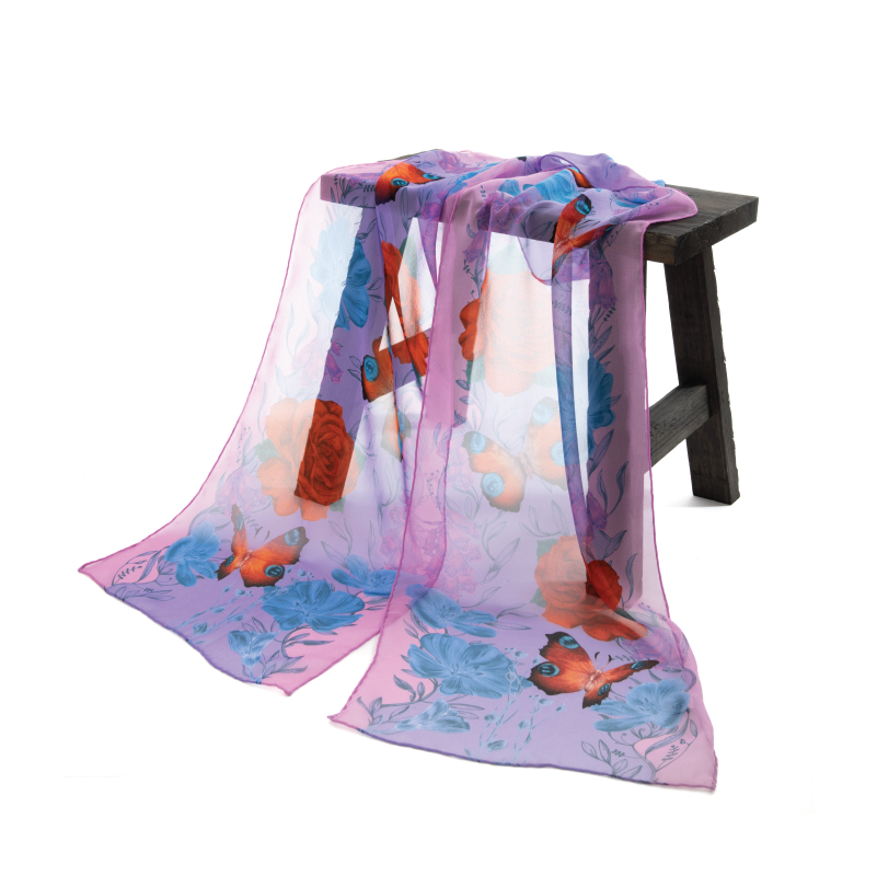Lady Victoria Georgette Silk Scarf
