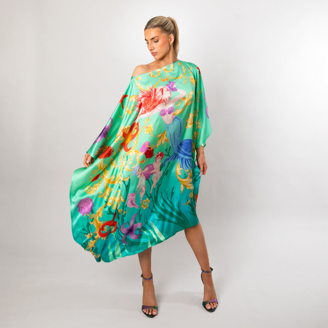 Sofia the Selkie Silk Kaftan (long)