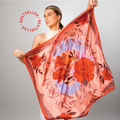 Darling Peach Josephine Silk Scarf